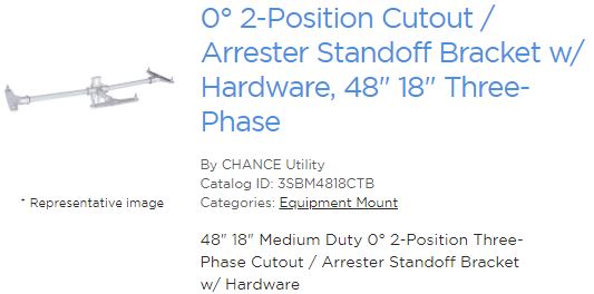 Standoff FG 3PH 48X18 2PO